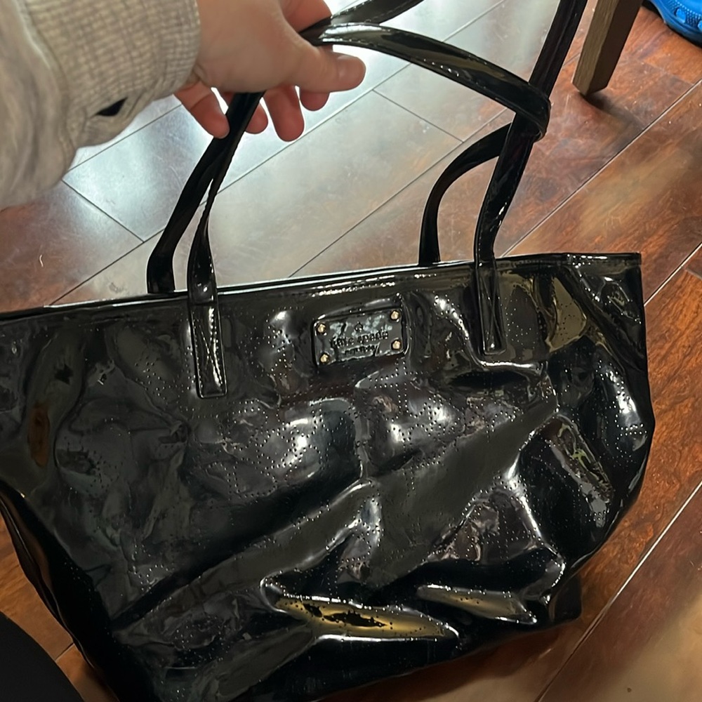 Kate Spade Harmony Patent Leather Tote Black Shoulder Bag